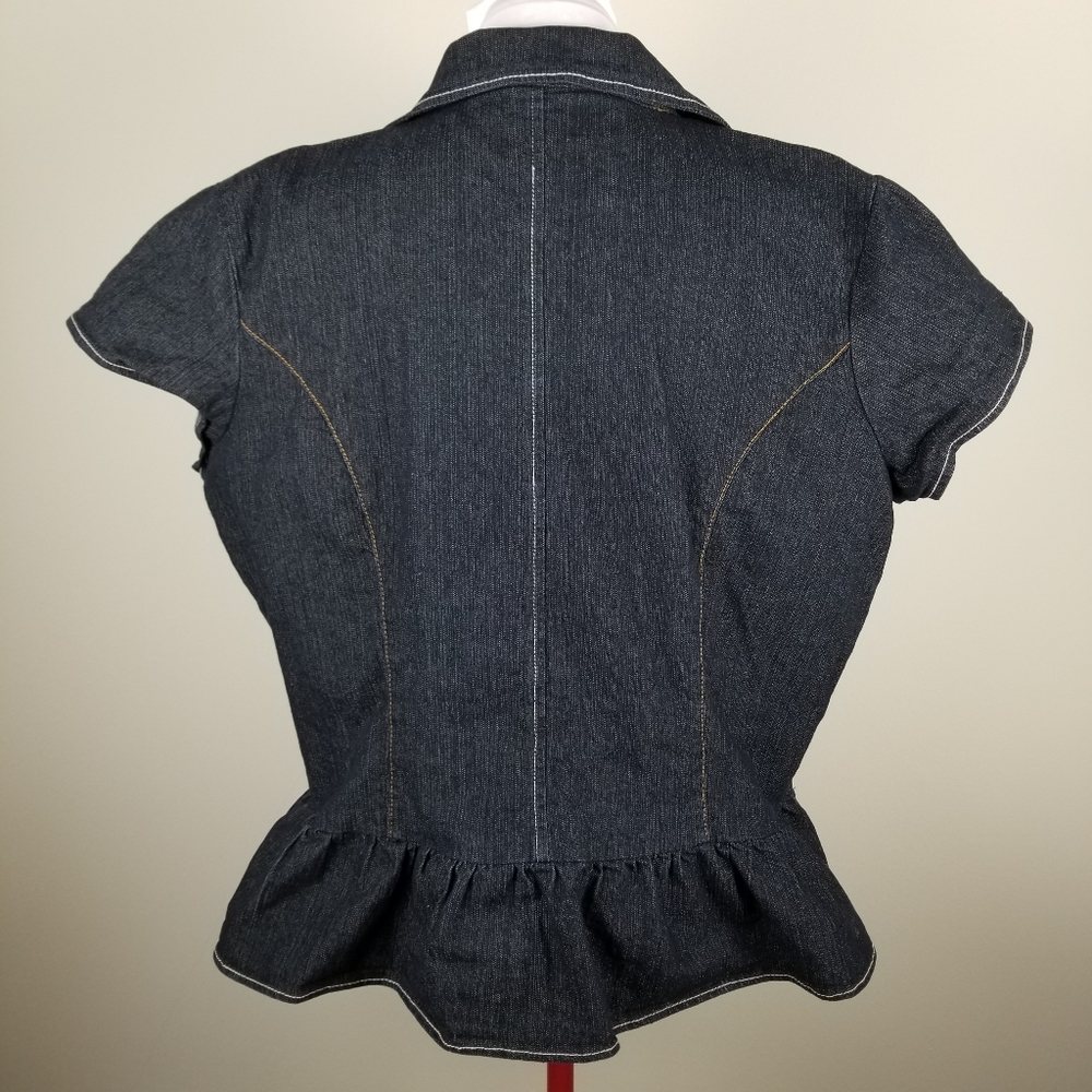 Drama Gold Dark Denim Jacket-2X - Picture 3 of 6